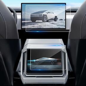 Screen Protector for Cybertruck Front and Rear Screens Screen Protectors Dashboard Touchscreen Infotainment & Back Display Cover for Tesla Cybertruck 2024 Anti Fingerprint