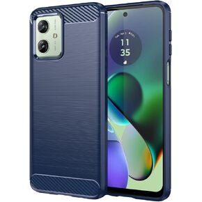for Motorola Moto G54 Phone case, Shockproof, Scratch Resistant Carbon Fiber Jacket, Soft TPU,for for Moto G54 case (Black)