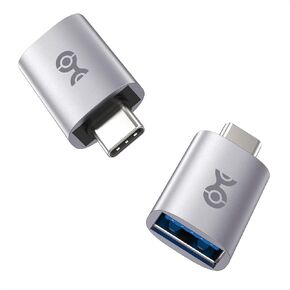 Cable Matters 2-Pack, 10Gbps USB C to USB Adapter Male to Female for High-Speed Data Transferring & Fast Charging, Reversible USB-C, USB to USB C Adapter for iPhone 16/15, iPad Pro, Galaxy S23