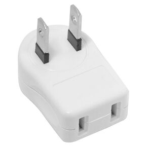 chenyang NEMA Type A 1-15P USA Outlet Saver Extension Adapter 2-Prong 2 Outlets 90 Degree Angled 2Pcs/Set