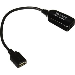 C2G Legrand USB Extender Dongle, USB Superbooster Signal Extender, RJ45 to USB Receiver Signal Booster, Black, 1 Count, C2G 29341