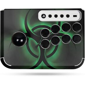 Gaming Skin Compatible with Hori Fighting Stick Mini (PS5, PS4, PC) - Bio Glare - Premium 3M Vinyl Protective Wrap Decal Cover - Easy to Apply | Crafted in The USA by MightySkins