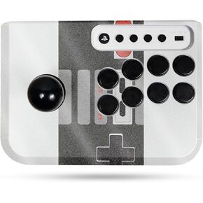 Glossy Glitter Gaming Skin Compatible with Hori Fighting Stick Mini (PS5, PS4, PC) - Retro Gamer 3 - Premium 3M Vinyl Protective Wrap Decal Cover - Easy to Apply | Crafted in The USA by MightySkins
