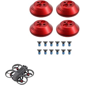 Xmipbs Avata 2 Motor Cap Aluminum Alloy Protection Motor Cover for DJI Avata 2 UAV Quadcopter, Moisture-proof, Dust-proof Black