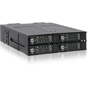 ICY DOCK ToughArmor MB720MK-B V2 Full Metal 4 Bay M.2 NVMe SSD PCIe 4.0 حامل متنقل للمحرك الخارجي 5.25 بوصة أسود 1.6 بوصة × 5.7 بوصة × 7.2 بوصة in Kuwait