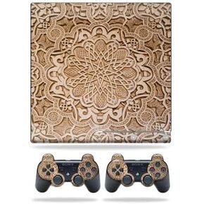 غلاف MightySkins متوافق مع أغطية ملصقات منحوتة لوحدة التحكم Sony Playstation 3 Slim