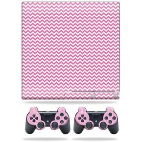 MightySkins Skin Compatible with Sony Playstation 3 Slim Console wrap Sticker Skins Bubble Gum Chevron