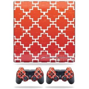 MightySkins Skin Compatible with Sony Playstation 3 Slim Console wrap Sticker Skins Cross Hatch