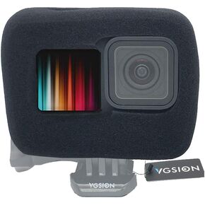 حافظة إسفنجية لتقليل ضوضاء الرياح لكاميرات GoPro Hero 12 و11 و10 و9 باللون الأسود - ملحق أساسي لتسجيل صوتي واضح