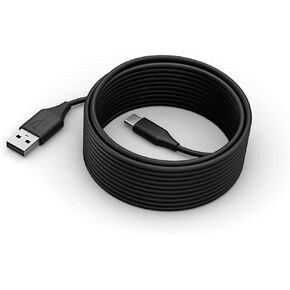 Jabra PanaCast 50 USB C to USB A Cable, 5 m - USB Cable 2.0 for PanaCast 50 Video Bar to Computer Connection - USB Type A Cable with Simple Plug & Play