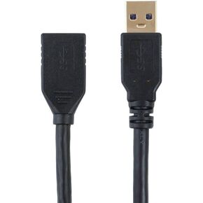Monoprice Select Series USB 3.0 A to A Female Extension Cable 6ft use with PlayStation, Xbox, Oculus VR, USB Flash Drive, Card Reader, Hard Drive, Keyboard, Printer, Camera and More!