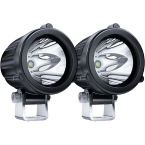 4WDKING دراجة نارية ضوء الضباب 2 بوصة العنبر الأبيض LED ستروب القرون الطرق الوعرة أضواء العمل بقعة ضوء القيادة لشاحنة SUV UTV ATV جرار، 2PCS