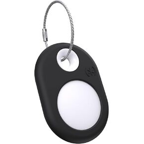 Speck Products Presidio SiliRing AirTag Holder, Black/White