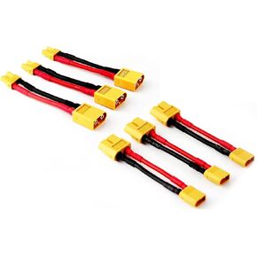 6 قطع ذكر XT-30 إلى أنثى XT-60 موصل محول XT30 XT60 FPV 16awg 1.96 بوصة كابل (حزمة من 6) in Kuwait