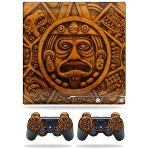 MightySkins Skin Compatible with Sony Playstation 3 Slim Console wrap Sticker Skins Carved Aztec