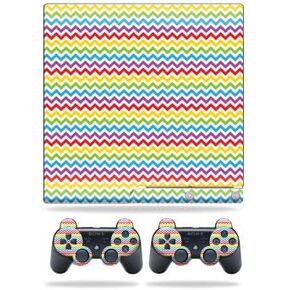MightySkins Skin Compatible with Sony Playstation 3 Slim Console wrap Sticker Skins Candy Chevron