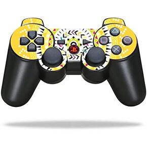 MightySkins Skin Compatible with Sony Playstation 3 PS3 Controller wrap Sticker Skins Yellow Aztec