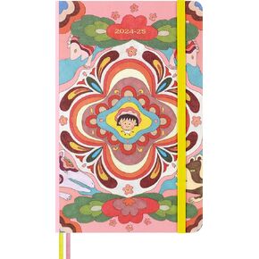 Moleskine Limited Edition Sakura Notebook with lenticular optical-effect cover by Momoko Sakura, Hard Cover, Ruled, Large (5" x 8.25"), Maruko floral, 176 pages