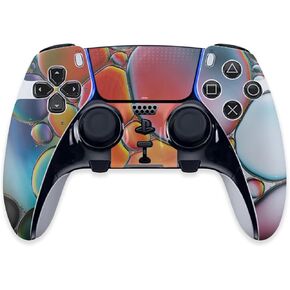 MightySkins Skin Compatible with PS5 DualSense Edge Controller - Rainbow Bubbles | Protective, Durable, and Unique Vinyl Decal wrap Cover | Easy to Apply & Change Styles | Made in The USA