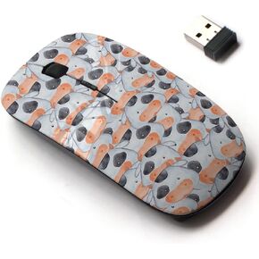 2.4G Wireless Mouse with Cute Pattern Design for All Laptops and Desktops with Nano Receiver - Cows