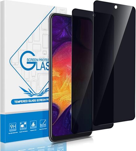 YMO 2 Pack لهاتف Samsung Galaxy A50/A50s/A30/A30s/A40s واقي شاشة للخصوصية، طبقة حماية للشاشة من الزجاج المقسى بصلابة 9H لهاتف Samsung A50/A50s، سهل التركيب، خالي من الفقاعات، مضاد للخدش in Kuwait