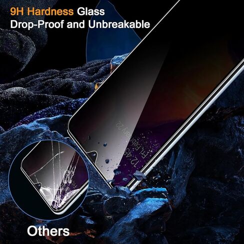 YMO 2 Pack لهاتف Samsung Galaxy A50/A50s/A30/A30s/A40s واقي شاشة للخصوصية، طبقة حماية للشاشة من الزجاج المقسى بصلابة 9H لهاتف Samsung A50/A50s، سهل التركيب، خالي من الفقاعات، مضاد للخدش in Kuwait