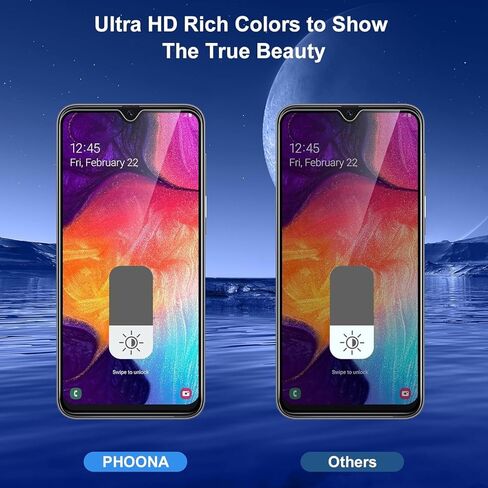 YMO 2 Pack لهاتف Samsung Galaxy A50/A50s/A30/A30s/A40s واقي شاشة للخصوصية، طبقة حماية للشاشة من الزجاج المقسى بصلابة 9H لهاتف Samsung A50/A50s، سهل التركيب، خالي من الفقاعات، مضاد للخدش in Kuwait