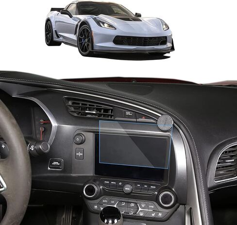 Navigation Screen Protector for Chevrolet Corvette C7 2014-2019 Car GPS Tempered Glass Center Touch Screen Display Touchscreen Protective Film in Saudi Arabia