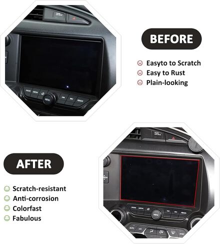 Navigation Screen Protector for Chevrolet Corvette C7 2014-2019 Car GPS Tempered Glass Center Touch Screen Display Touchscreen Protective Film in Saudi Arabia