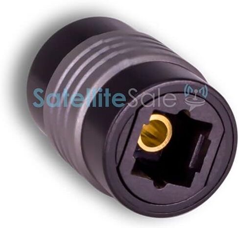 SatelliteSale Digital Toslink SPDIF Optical Female to Female Coupler PVC Black Adapter in Kuwait