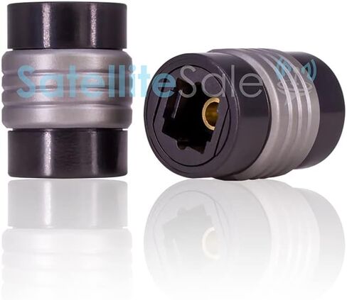 SatelliteSale Digital Toslink SPDIF Optical Female to Female Coupler PVC Black Adapter in Kuwait