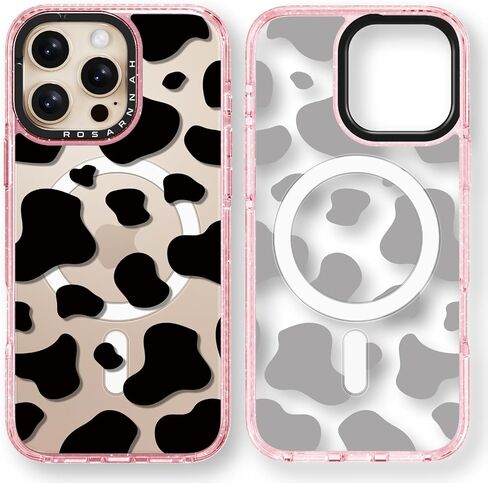 متوافق مع جراب iPhone 16 Pro لطيف - جراب هاتف متين مقاوم للصدمات بطول 6.6 قدم - تصميم هيكل عظمي مضحك وردي لامع لهاتف iPhone 16 Pro 6.3 بوصة in Saudi Arabia