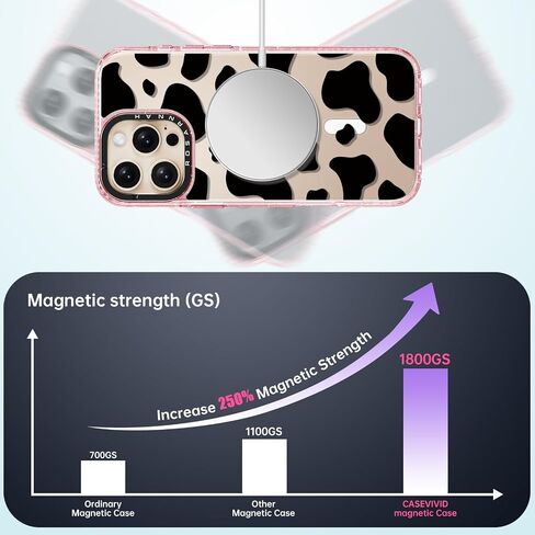متوافق مع جراب iPhone 16 Pro لطيف - جراب هاتف متين مقاوم للصدمات بطول 6.6 قدم - تصميم هيكل عظمي مضحك وردي لامع لهاتف iPhone 16 Pro 6.3 بوصة in Saudi Arabia