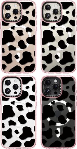 متوافق مع جراب iPhone 16 Pro لطيف - جراب هاتف متين مقاوم للصدمات بطول 6.6 قدم - تصميم هيكل عظمي مضحك وردي لامع لهاتف iPhone 16 Pro 6.3 بوصة in Saudi Arabia