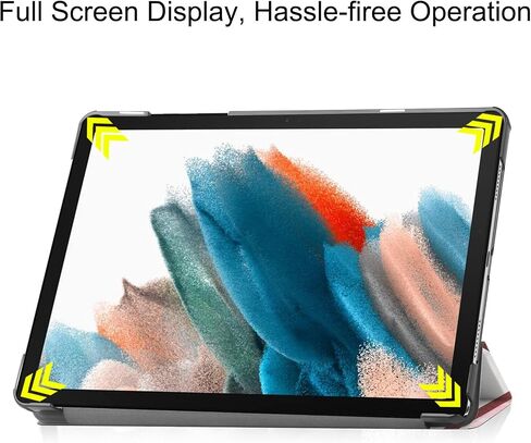 Gylint Case for Samsung Galaxy Tab A9 8.7 Inch 2023, Folding Folio Ultra-Thin PU Leather Stand Case Cover for Galaxy Tab A9 Model (SM-X110/X115/X117) Sea Wave in Saudi Arabia