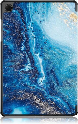 Gylint Case for Samsung Galaxy Tab A9 8.7 Inch 2023, Folding Folio Ultra-Thin PU Leather Stand Case Cover for Galaxy Tab A9 Model (SM-X110/X115/X117) Sea Wave in Saudi Arabia
