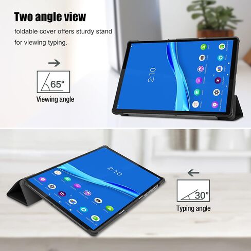 ProCase for Lenovo Tab K10 2021/M10 FHD Plus Case 10.3 Inch (2020 2nd Gen), Slim Smart Cover Stand Hard Shell Case for 10.3" Tab K10 TB-X6C6L TB-X6C6F TB-X6C6X/M10 Plus FHD TB-X606F TB-X606X –Black in Saudi Arabia