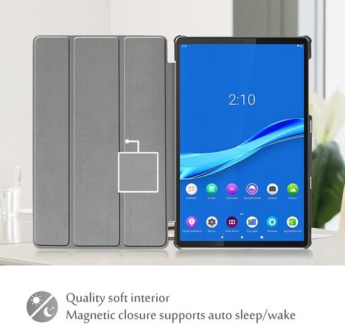 ProCase for Lenovo Tab K10 2021/M10 FHD Plus Case 10.3 Inch (2020 2nd Gen), Slim Smart Cover Stand Hard Shell Case for 10.3" Tab K10 TB-X6C6L TB-X6C6F TB-X6C6X/M10 Plus FHD TB-X606F TB-X606X –Black in Saudi Arabia