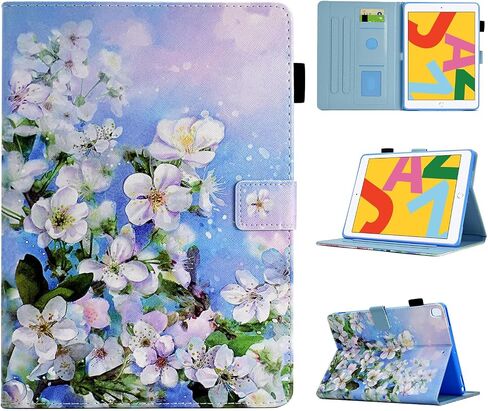 Case for iPad 6th/5th Generation 9.7 inch 2018/2017, Premium PU Leather Folio Stand Cover Case for iPad 9.7 inch/iPad Pro 9.7/iPad Air 2/Air 1, Flowers in Saudi Arabia