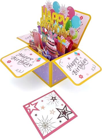16th Birthday 3D Pop-Up Greeting Card - Stunning 16th Birthday Card for Girls, Boys, Sons, Daughters, and Nieces - Includes Thoughtful Message Note & Envelope - Celebrate the Sweet 16 Milestone in Saudi Arabia