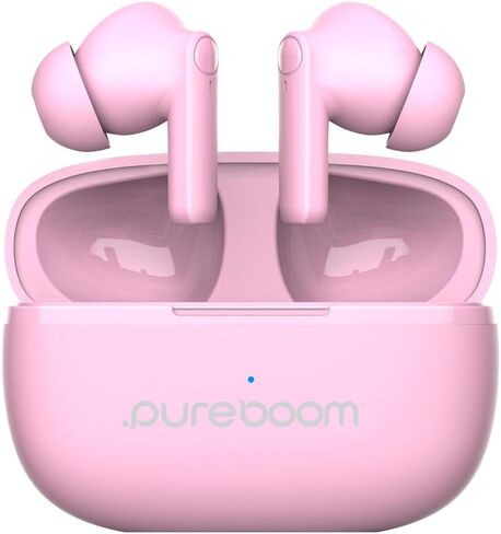 سماعات أذن PureGear PureBoom اللاسلكية لتحسين الصوت، وسماعات رأس ستيريو للتحكم باللمس في الأذن وميكروفون مدمج لهواتف iPhone/Android/TV/أجهزة الكمبيوتر المحمولة، والمزيد من الأجهزة in Saudi Arabia
