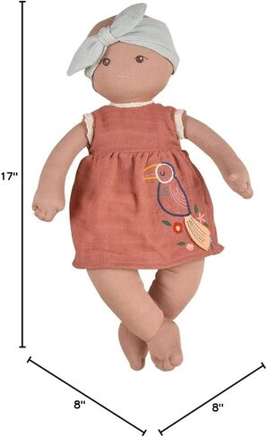 تيكيري تويز بونيكا بيبي إريا - دمية طفل عضوية (وردي ترابي) in Kuwait