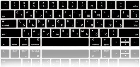 Spanish Language ESP Keyboard Cover Skin for MacBook Pro with Touch Bar 13-inch 15-inch (Model A2159,A1989,A1990,A1706,A1707)(2019 2018 2017 2016) USA Layout Protective Skin in Kuwait