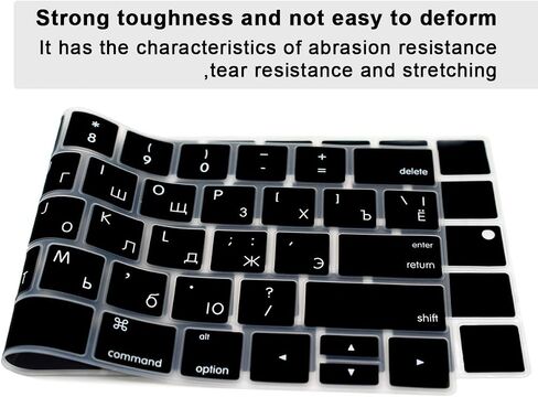 Spanish Language ESP Keyboard Cover Skin for MacBook Pro with Touch Bar 13-inch 15-inch (Model A2159,A1989,A1990,A1706,A1707)(2019 2018 2017 2016) USA Layout Protective Skin in Kuwait