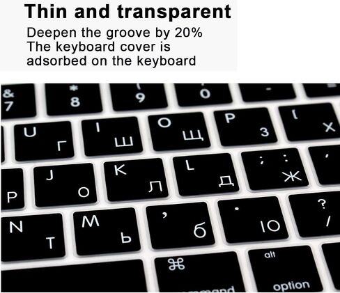 Spanish Language ESP Keyboard Cover Skin for MacBook Pro with Touch Bar 13-inch 15-inch (Model A2159,A1989,A1990,A1706,A1707)(2019 2018 2017 2016) USA Layout Protective Skin in Kuwait
