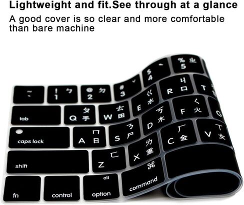 Spanish Language ESP Keyboard Cover Skin for MacBook Pro with Touch Bar 13-inch 15-inch (Model A2159,A1989,A1990,A1706,A1707)(2019 2018 2017 2016) USA Layout Protective Skin in Kuwait