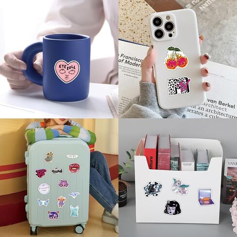 105 PCS Y2k Retro Aesthetic Stickers, Cool 2000s Web Trend Stickers, Vinyl Kawaii Pink Vintage Stickers, Birthday Party Supplies for Laptop, Guitar, Water Bottle, Girls, Kids, Teens in Saudi Arabia