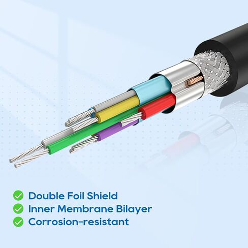 UCEC 90 Degree USB 3.0 Extension Cable, Updated Short High Speed USB Cable Extender Adapter, Horizontal Left & Right Angle Male to Female for Monitor Printer Charging Cable Game Controller 2PCS in Kuwait