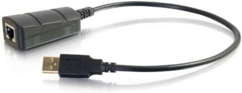 C2G Legrand USB Extender Dongle, USB Superbooster Signal Extender, RJ45 to USB Receiver Signal Booster, Black, 1 Count, C2G 29341 in Kuwait