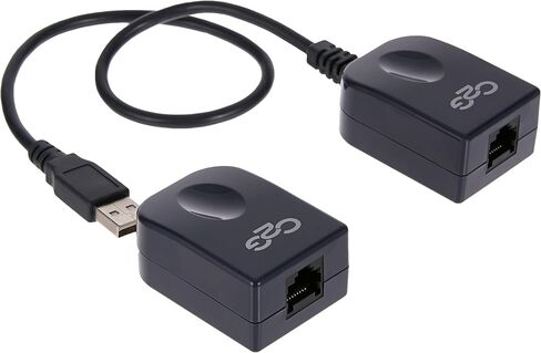 C2G Legrand USB Extender Dongle, USB Superbooster Signal Extender, RJ45 to USB Receiver Signal Booster, Black, 1 Count, C2G 29341 in Kuwait